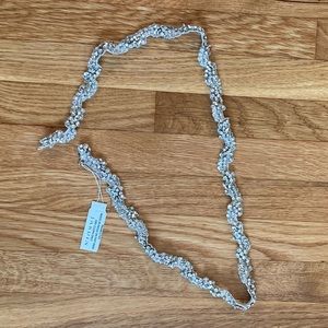 Anthropologie BHLDN Thin Bridal Belt - Glass Beaded